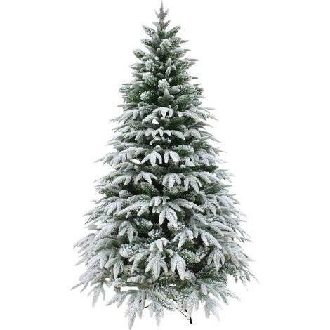 [GEBRAUCHT] B-Ware Shatchi Weihnachtsbaum Christbaum Lapland Baum Grün Schneeoptik Ständer 240 Cm