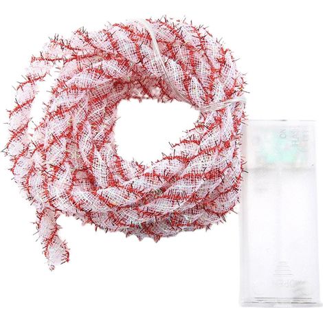 Ruban Lumineux De Noël - LED Chaud - 200 cm - Pour Arbre De Noël Escalier Porche Intérieur Extérieur - 1 Pièce (1/5)