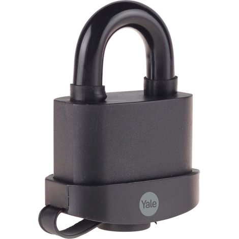 YALE Lucchetto di alta sicurezza resistente agli agenti atmosferici Y220B/61/123/1 corpo 60mm, arco in acciaio indurito, 3 chiavi (1/5)