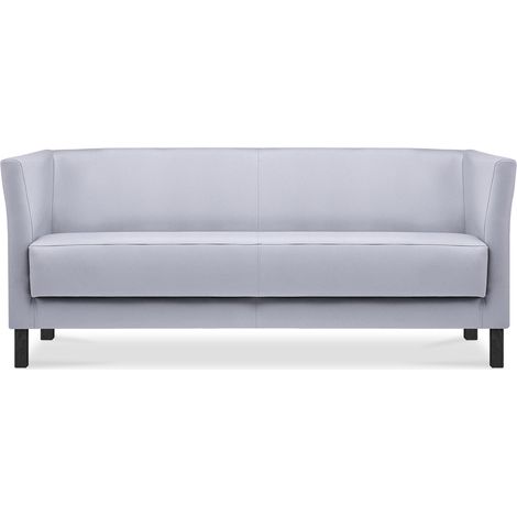 KONSIMO ESPECTO Modernes Sofa 3 Sitzer aus Kunstleder, grau (1/5)