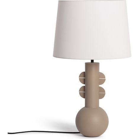 Lámpara de Mesa Metal Kondur Beige (1/4)