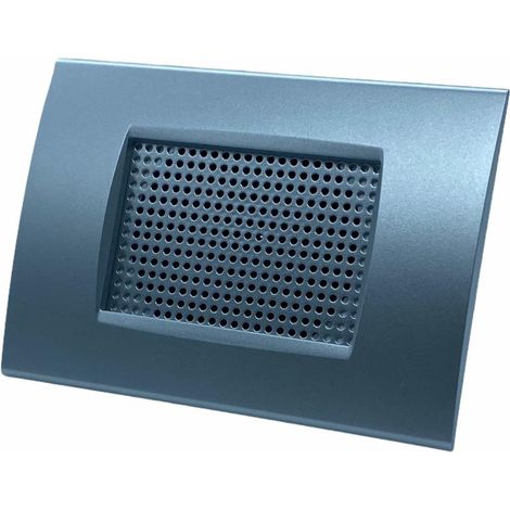 TrAdE Shop Traesio - Cassa Audio Altoparlante Ad Incasso Per Scatola Cassetta 503 Filo Diffusione 15w - Silver