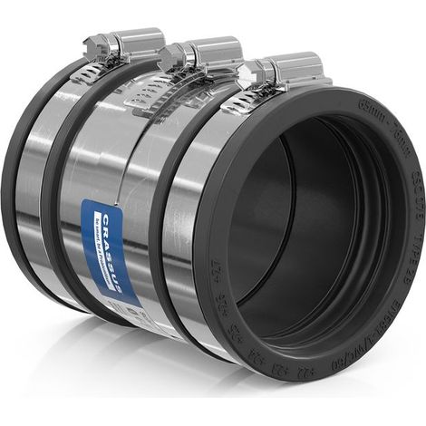 CR Schlauchadapter Typ 2B CSC 076 (65-76mm), bis 2,5 bar, EPDM / V2A