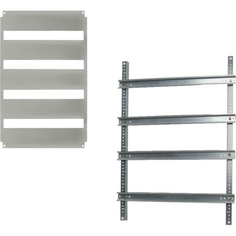 Châssis avec plastron 116 modules pour coffret polyester 600x800 Solera Polibox (1/2)