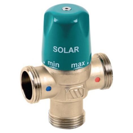 WATTS - MMV-S VALVOLA MISCELATRICE TERMOSTATICA 1" RACCORDO 3/4" M PER IMPIANTI A ENERGIA SOLARE 97531
