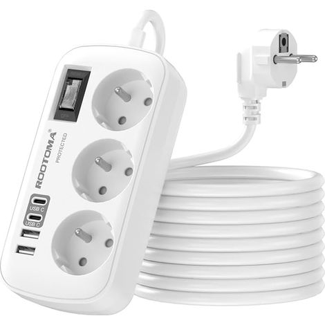 Electric Extension Cable with USB USB Sockets (1/2)