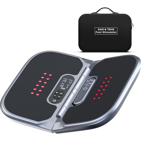 Stimulateur circulatoire pour les jambes, masseur électrique EMS pour les pieds, améliore la circulation sanguine dans les pieds et soulage la neuropathie, combat les douleurs aux gen (1/5)