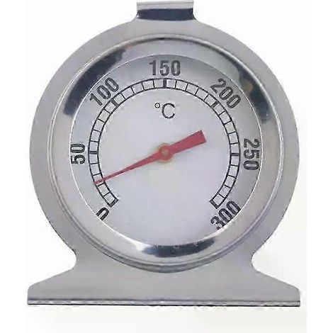 Thermomètre pour barbecue et fumoir en acier inoxydable, jauge de température 50-800 degrés Fahrenheit / 10-400 / 50-350 / 50-500 degrés Celsius, format : A8 (1/4)