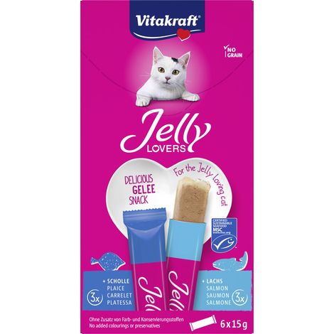 Vitakraft Jelly Lovers Katzensnack Lachs +Scholle 6 x 15 g