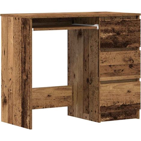 Desk Old Wood 90x45x76 cm Engineered Wood vidaXL