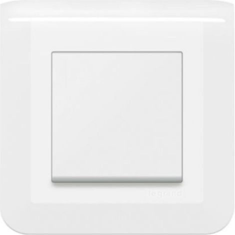 Legrand - Lot de 6 interrupteurs ou va-et-vient Mosaic 10A blanc complet avec plaque