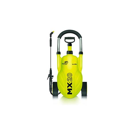 Spruzzatore su ruote Marolex modello Mx-20, con capacità di 18 litri, con lancia telescopica a getto direzionale. Peso a V