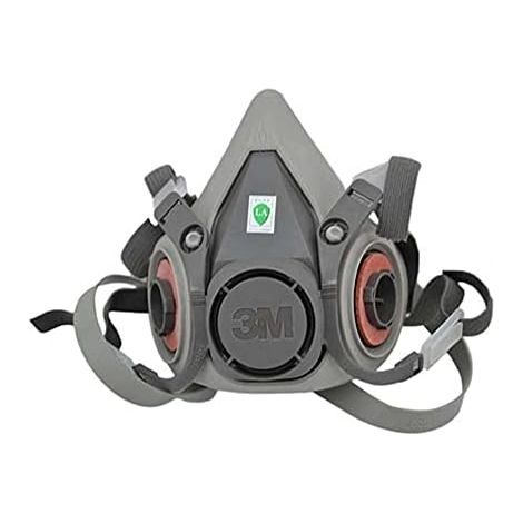 3M XA007702658 6200M Wiederverwendbare Halbmaske, Größe M, Grau, mit 5935PRO2 Partikelfilter - Feinstaubfilter mit Schutzstufe P3