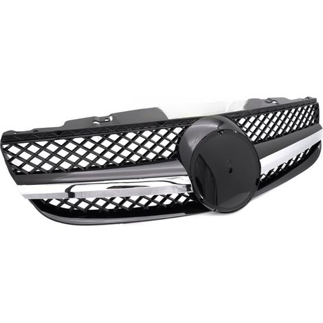 Grille calandre Mercedes SL R230 de 2006 a 2008 Noir Chrome-42698688 (1/4)