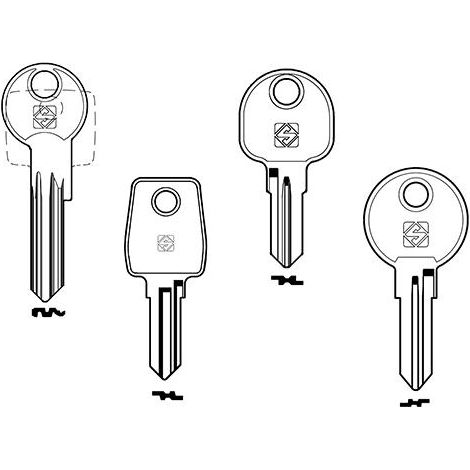 10,0 x CHIAVE PIATTA ABUS AB43 SILCA