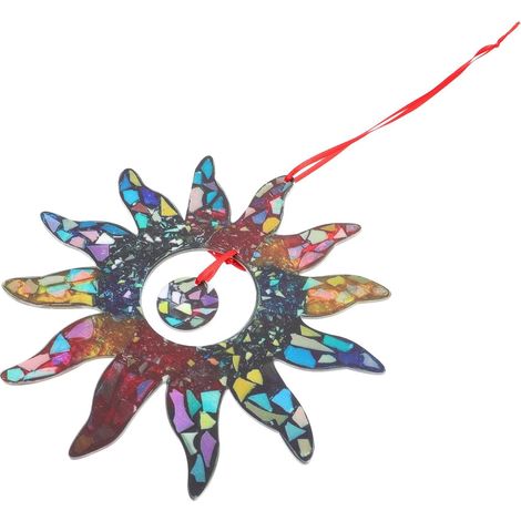 Künstlerischer sonnenförmiger Acryl Anhänger als