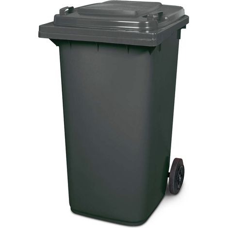 BRB 240 Liter MGB, Mülltonne Abfalltonne, grau mit farbigem Deckel (grau/grau) (1/2)