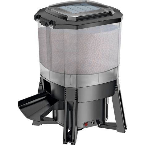 Distributeur de Nourriture Solaire Bassin 6L Autonome & Programmable (1/5)
