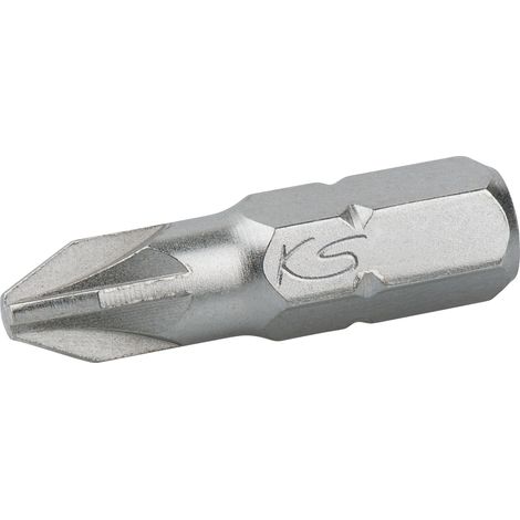 KS Tools - Boîte de 5 embouts de vissage POZIDRIV®, L.25 mm - 1/4'' - PZ2 - 911.2223 (1/2)