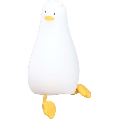 Veilleuse canard pour enfants, rechargeable par USB 5V, 3 niveaux de luminosité, veilleuse LED tactile pour chambre à coucher (1/5)