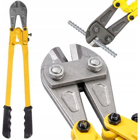 Tronchesi per bulloni da 450 mm  0-6 mm  Acciaio temprato  Impugnature antiscivolo  Pinze professionali per l'edilizia (1/5)
