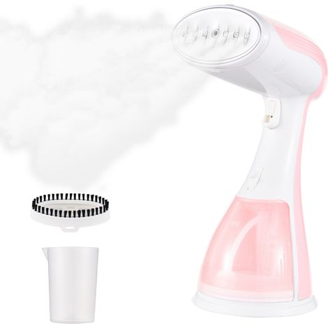Défroisseur vapeur 1500 W pour vêtements 2 en 1 : défroisseur et fer à repasser. Chauffe rapide en 35 secondes. Réservoir d'eau amovible de 300 ml. Défroisseur vapeur portable avec brosse pour vêtemen (1/2)