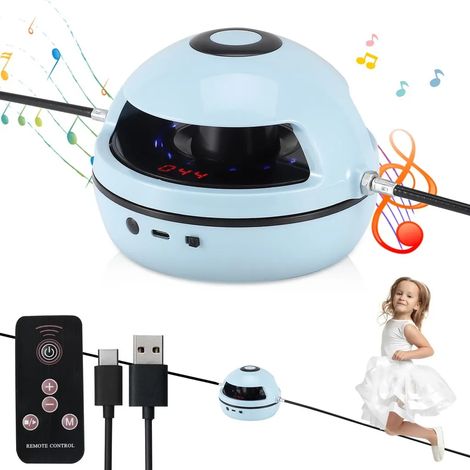 Corde à sauter électronique, machine à sauter intelligente avec télécommande, Bluetooth, réglable avec LED, 1 à 10 niveaux de vitesse. (1/5)