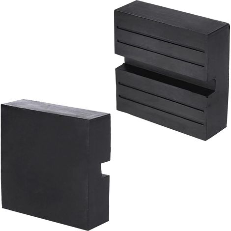 2 almohadillas de goma para gato de coche, accesorio para gato (cuadradas) (1/5)