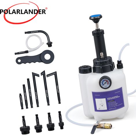 Pompe à huile de transmission automobile 3L avec kit de manomètre et 12 connecteurs en aluminium ATF (1/5)