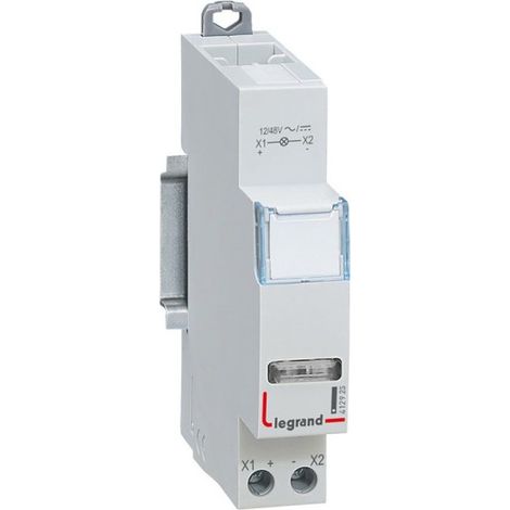 Legrand 412925 Indicatore LED cx³ - singolo 12/48 V bianco - 1 modulo