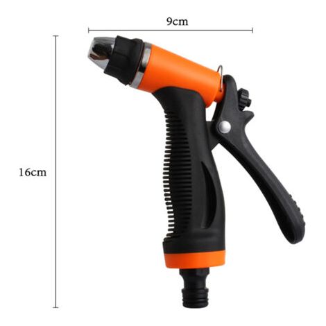 Pistolet à eau haute pression avec buse en cuivre et tuyau de 6 mètres, idéal pour le lavage des pelouses et des voitures. (1/5)