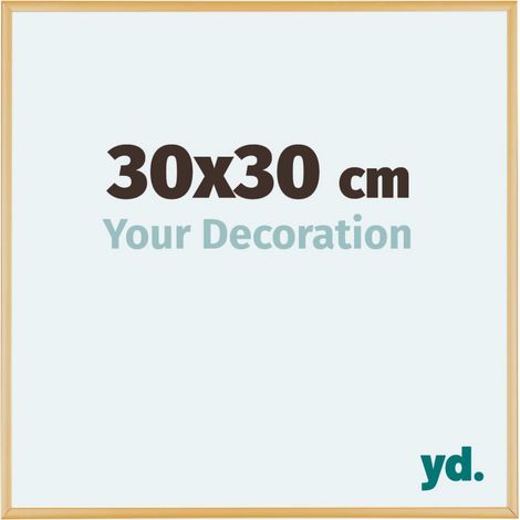 yd. - Cadre photo 30x30 - Or Vintage - Aluminium - Kent