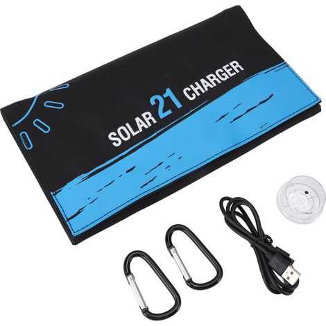 Ortviai Panneau Solaire Pliable 30 W avec Double Port USB et Mécanisme de Réglage d'Angle pour Camping et Randonnée (1/5)