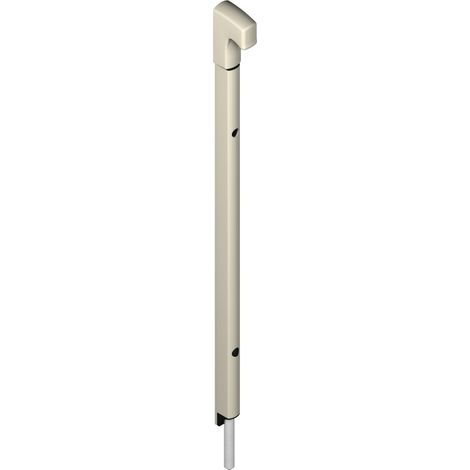 Verrou en applique Danaos tige inox longueur 536mm aluminium RAL9006 - LA CROISEE DS - DS6366-007 (1/2)