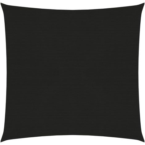 Voile d'ombrage 160 g/m² 2,5 x 3 m PEHD noir