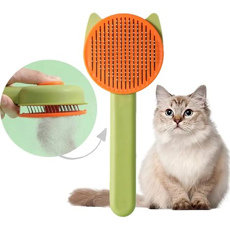 Brosse pour chien et chat nettoyage des poils pour animal peigne pour poils courts et longs accessoire de toilettage (1/5)
