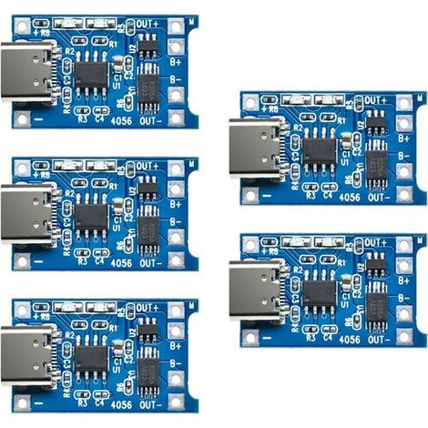 Stück 5V 1A Typ-C 18650 Lithium-Akku-Ladegerätmodul mit doppelter Ladeschutzfunktion TP4056