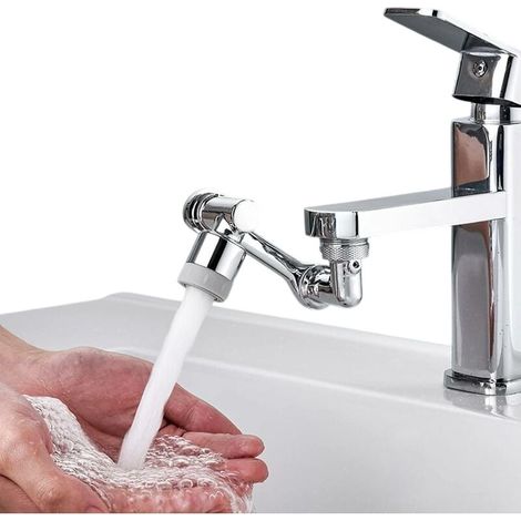 Robotic Arm Faucet Extension - 1080° Rotation - Dual-Mode Water Flow - Anti-Splash Filter - For Kitchen & Bathroom Sink - 1 Piece (1/5)