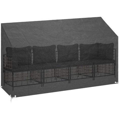 Maison Exclusive - Copri Panca da Giardino 12 Occhielli 210x70x70/88cm Polietilene