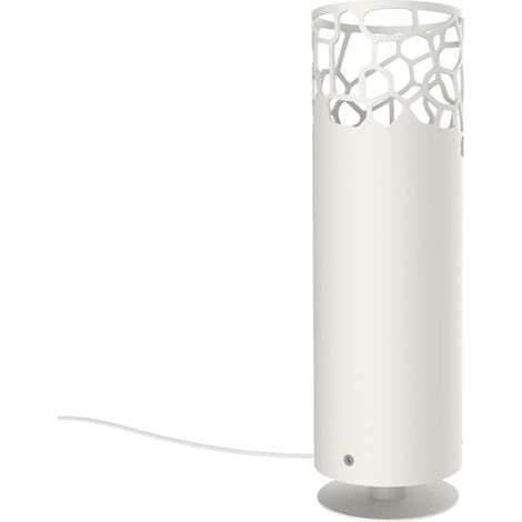 LUMICOM ORGANIC Lampada da terra, 1X E27, max 42W, metallo, bianco, H.30cm (1/2)