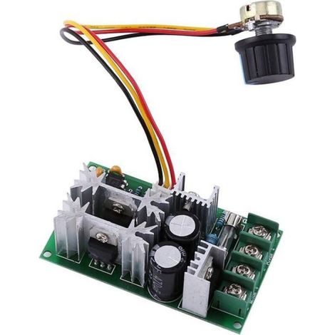 1 Régulateur de Vitesse, PWM 20A, Moteur DC 12V-48V, Potentiomètre Linéaire, Véhicule Électrique (1/4)