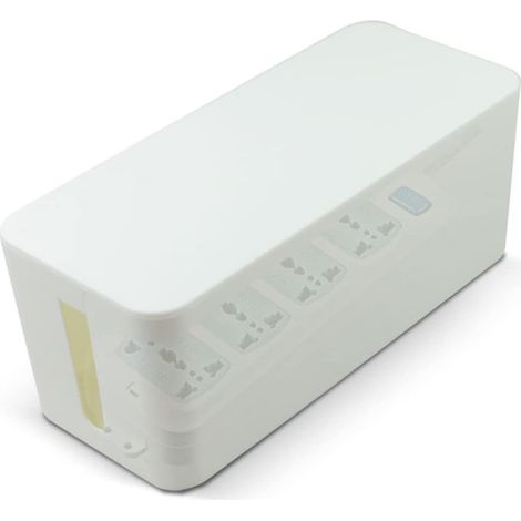 Boîte Rangement Câble Plastique Grand Blanc Étui Boîtier Organisateur Support Boîte Rangement Câbles Plastique Grand Blanc Étui Boîtier Organisateur Support (1/4)