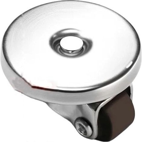 4 Pièces Roulette universelle for meubles avec poulie de rotation à 360° en caoutchouc souple, robuste et pivotante, idéale for les boîtes rangement poubelles (1/5)
