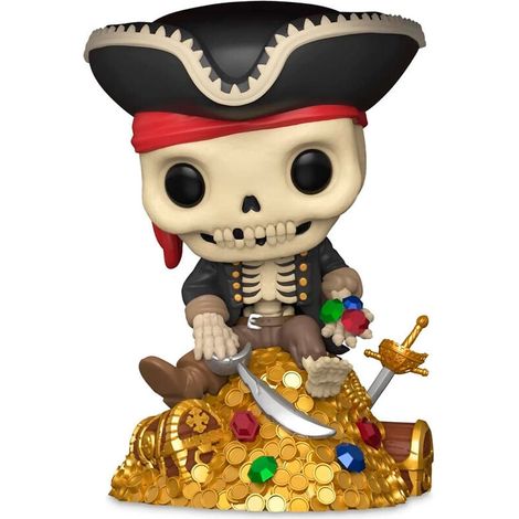 Figura del tesoro dello scheletro pirata, pezzo da collezione esclusivo (1/2)