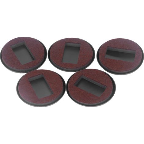 Lot de 5 coupelles en feutre pour roulettes, pour parquet, patins de protection pour pieds de meubles, anti-rayures, marron (1/5)