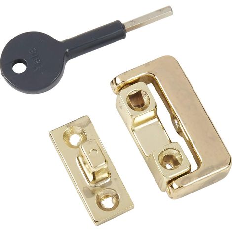 Yale Locks 8K101 - Chiavistello per finestra, finiture in ottone (1/4)