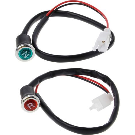 Indicateur De Vitesse N R Pour Moto - Lumière De Position Neutre Et Marche Arrière - Compatible 50cc À 250cc - Lot De 2 Pièces (1/5)