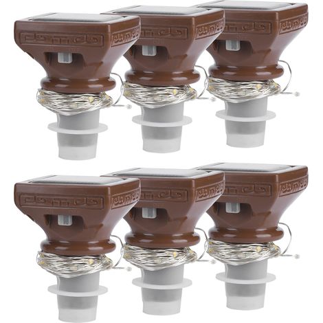 Guirlande lumineuse solaire LED pour bouchon de bouteille (guirlande lumineuse solaire carrée pour bouchon de bouteille) (1/5)