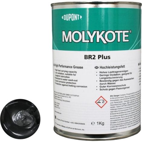 Graisse fortes charges haute performance BR-2 Plus - boîte 1kg - Molykote