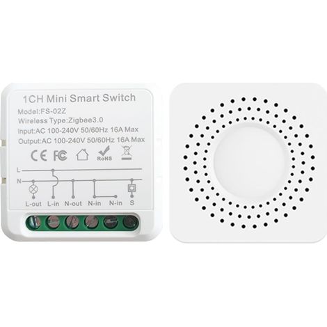 16A Zigbee Interrupteur Connecté Passerelle ZigBee 3.0 requis fil neutre requis (1/5)